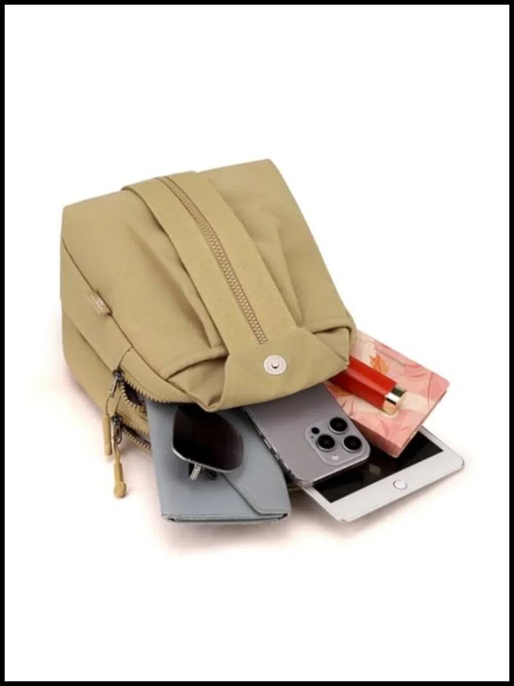 3-in-1 Convertible Anti-Theft Nylon Backpack Crossbody Chest Purse Travel Work